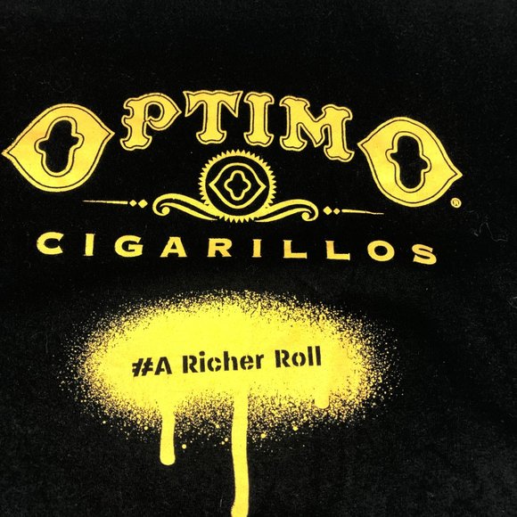 Optimo Cigarillos Shirt Men's Extra Extra Large Black A Richer Roll Short Sleeve - Picture 3 of 9